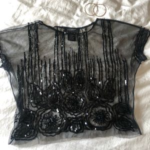 Miss Me Couture Sequin Top
